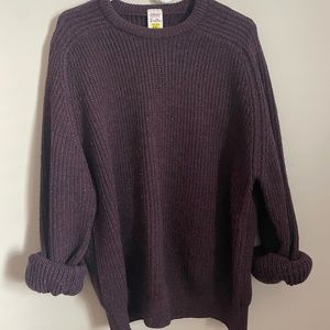 Purple wool sweater